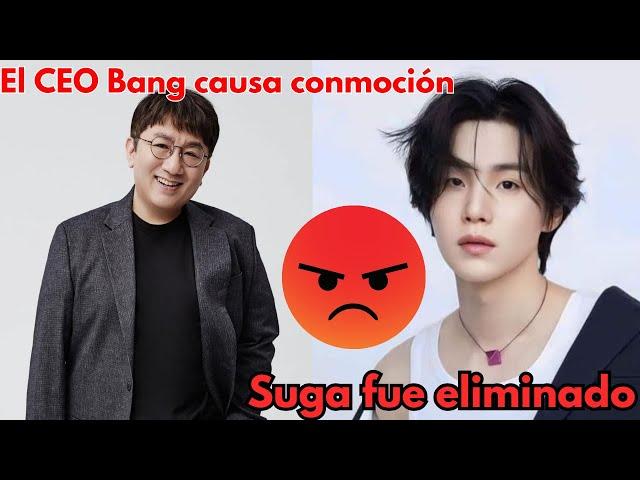 Estalla el drama: ARMY enloquece por Suga y las declaraciones controvertidas de Bang Si Hyuk  #Suga