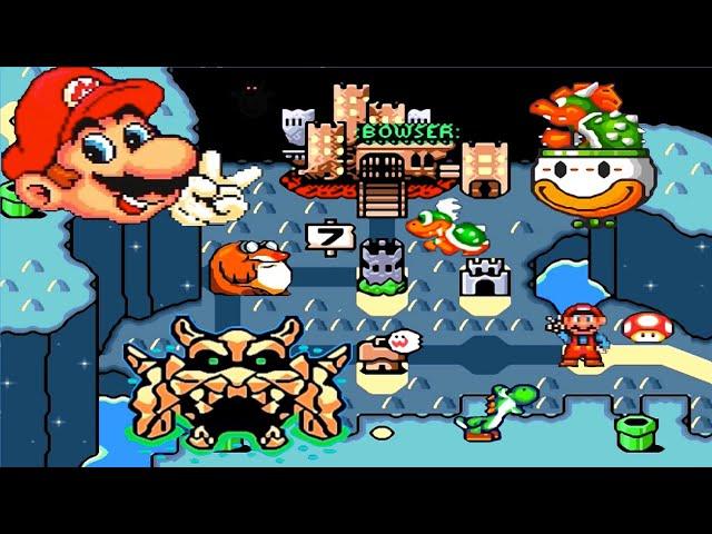 NEW Super Mario World HD (SMB1 Style) World 7: Valley of Bowser