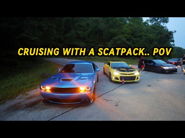 BACKROAD CRUISING WITH A SCATPACK IN MY 6-SPEED CAMARO ZL1 - POV DRIVE