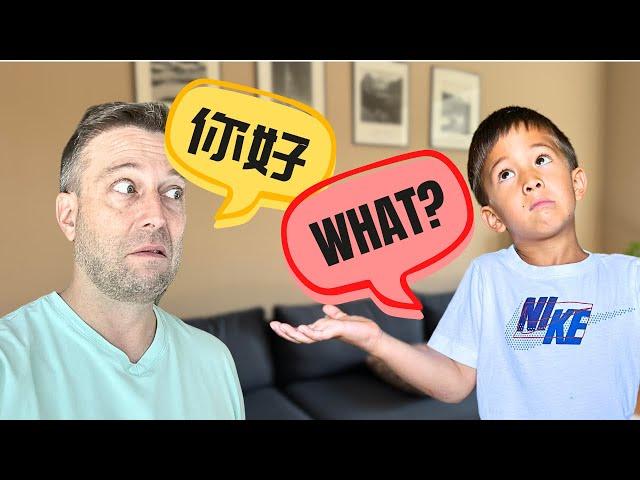 After 1 year in the USA, my son forgot how to speak Chinese...