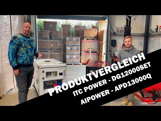 Diesel Stromaggregat ITC Power DG12000SET  im Vergleich zum AiPower APD13000Q, Ademax Erklärvideo