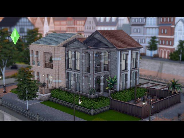 Copenhagen Townhouses | The Sims 4 Speed Build