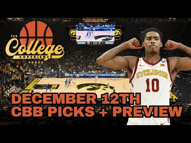 College Basketball Picks - Thursday, December 12th | The College Experience: Basketball