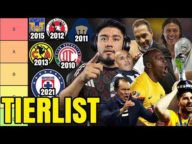 MEJORES CAMPEONES DE LA LIGA MX en los ÚLTIMOS 15 AÑOS SEGÚN SU PRIME! TIERLIST