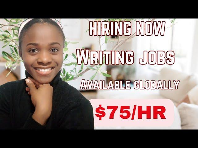 Remote Work From Home WRITING Jobs for Beginners Earn $75/HR.