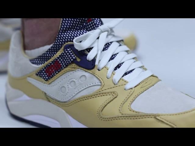 Saucony GRID 9000 x Sneakersnstuff Business Class wheat birch