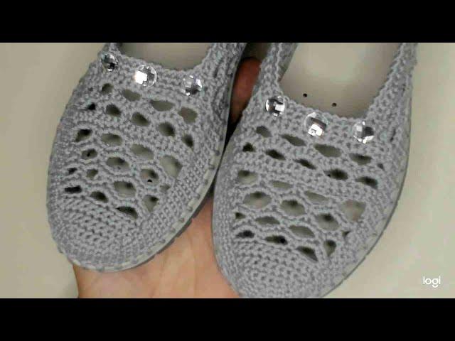 ШИКАРНЫЕ МОКАСИНЫ ЧАСТЬ 2 КРАСИВО И УДОБНО ВЯЖЕМ КРЮЧКОМ  CROCHET SHOES