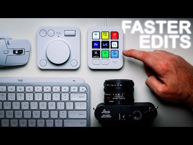 My Minimal Desk Setup For Fast Photo Editing | Logitech MX Creative Console