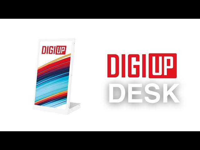 DIGIUP Desk | Your new digital signage solution | best systems