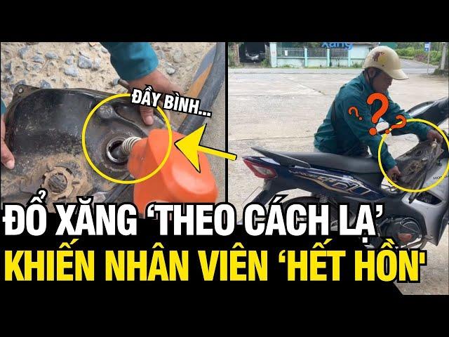 Đi đổ xăng THEO CÁCH ĐỘC LẠ, bác trai khiến anh nhân viên NGỠ NGÀNG | Tin Ngắn 3 Phút