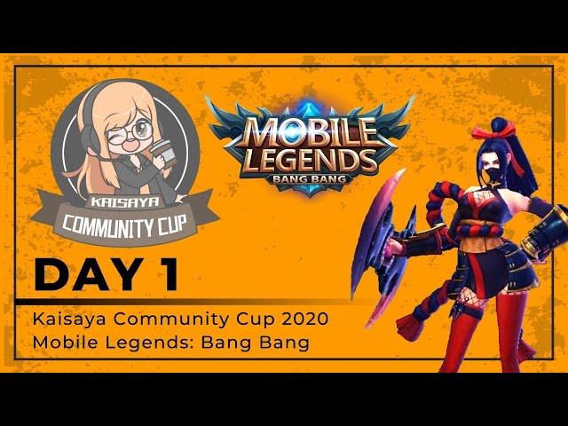 Day 1 of the Kaisaya Community Cup 2020 Mobile Legends