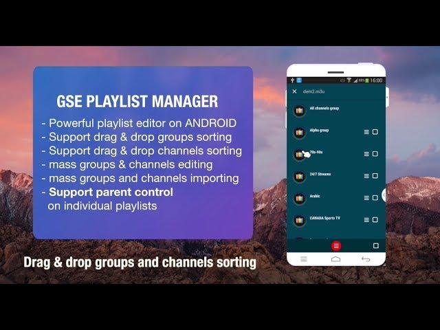 Advanced GSE PLAYLIST MANAGER/EDITOR for Android Platform (28 SUBTITLES)