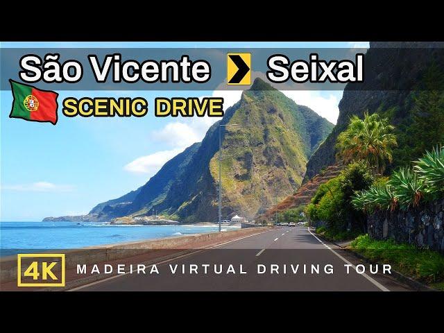 Madeira 4K - Scenic Drive - Most Beautiful Coastal Road in Portugal | Madeira, Portugal Driving Tour