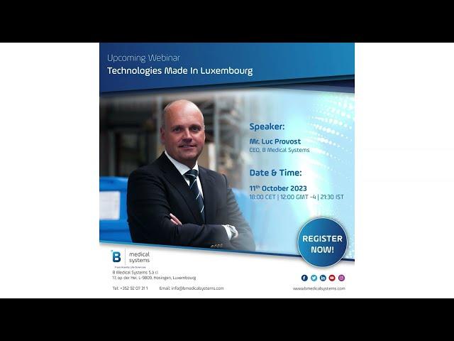 Technology Made In Luxembourg:  B Medical Systems