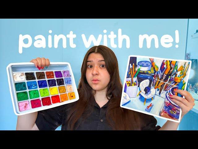 himi gouache painting and review!