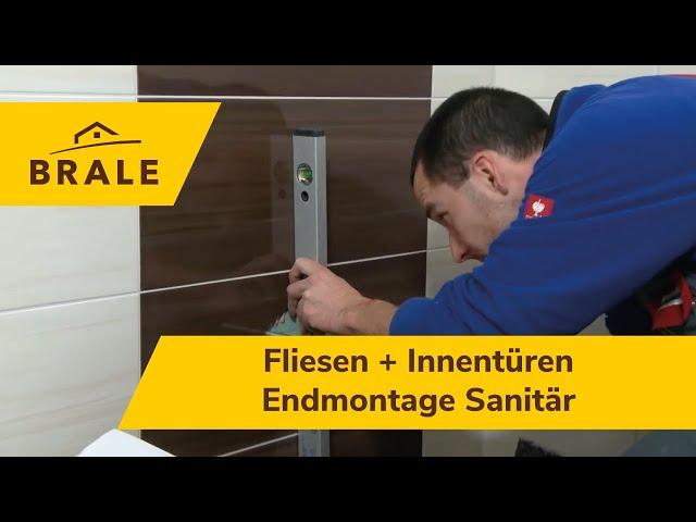 Wie entsteht ein Massivhaus? | Baudoku | So baut die BRALE: Teil 8: Fliesen Innentüren Endm. Sanitär