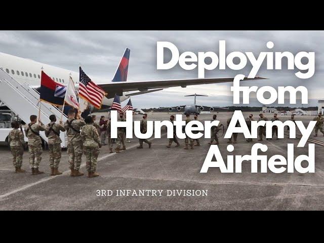 3rd Infantry Division Soldiers deploy from Hunter Army Airfield