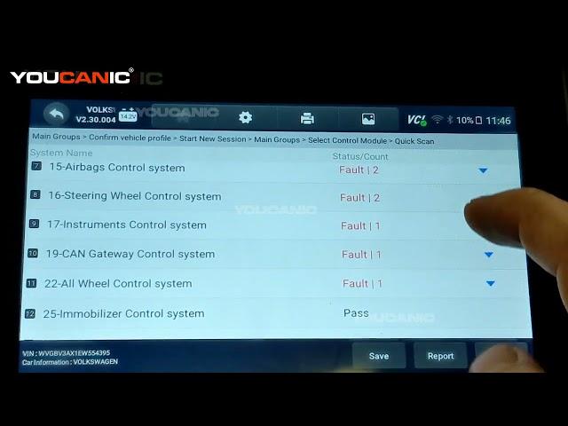 Volkswagen - How To Use the YOUCANIC Scanner To Check Your Vehicle's Health