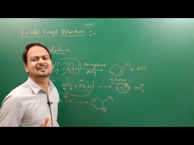 Friedel craft reaction| organic | halo alkane