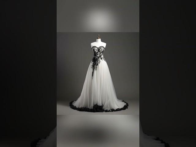 Elegant Contrast: Stunning Black & White Wedding Dresses | style scope studio