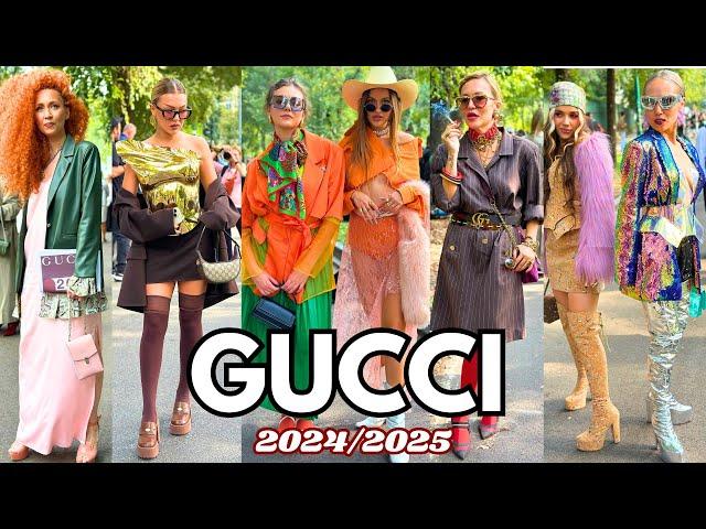 You Won't Believe What People Wear at Gucci Milan Fashion Week 2024/2025!