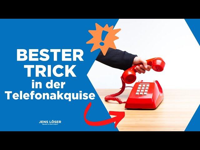 Kaltakquise: 95% Terminquote mit diesem Trick