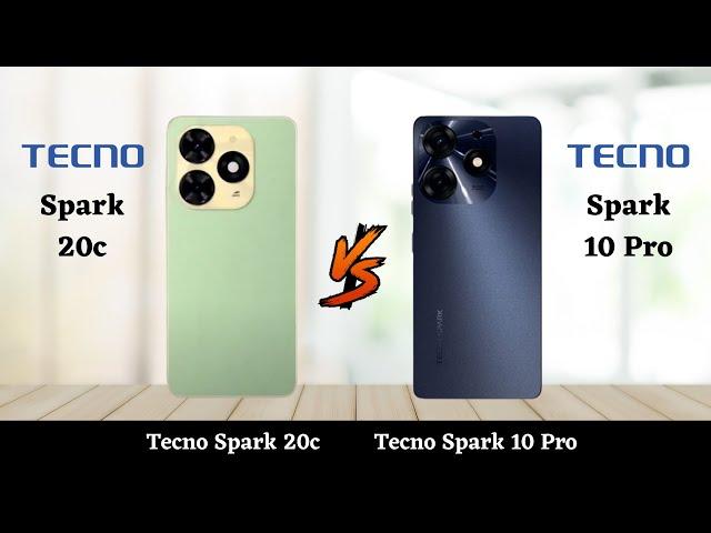 Tecno Spark 20c Vs Tecno Spark 10 Pro - Full Comparison 2023