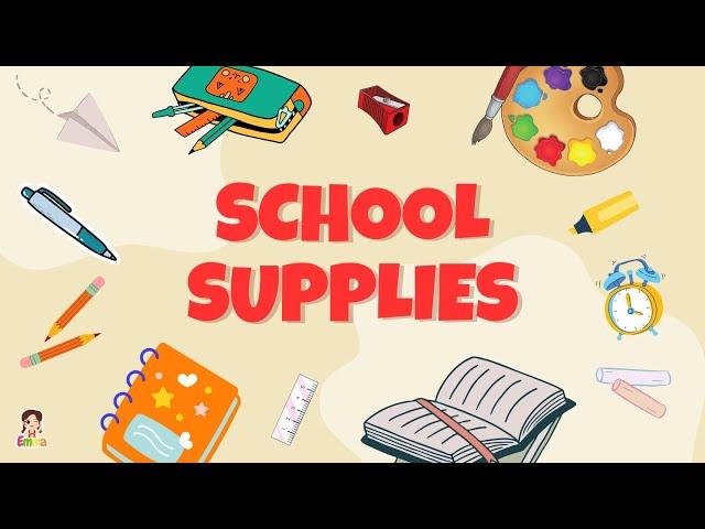 Bé học từ vựng Tiếng Anh về Đồ Dùng Học Tập | School Supplies in English