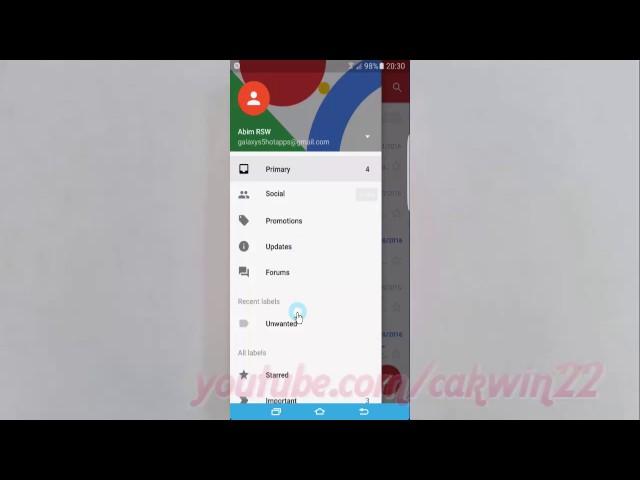 Samsung Galaxy S7 Edge : How to Change sound notification in Gmail App