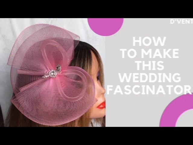 HOW TO MAKE A WEDDING CRINOLINE FASCINATOR |FASCINATOR MAKING FOR BEGINNERS