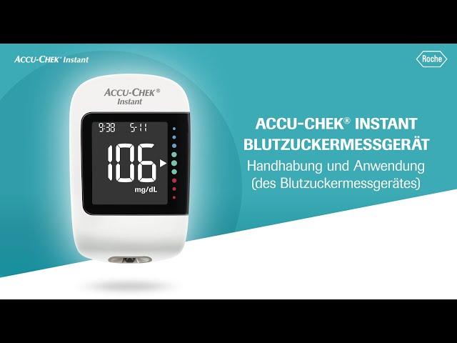 Accu-Chek Instant: Durchführen einer Blutzuckermessung