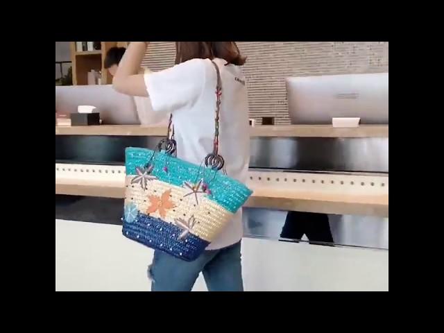 Real Video Rattan Beach Bag | Tas Selempang/Handbag Import Wanita - BAG3236