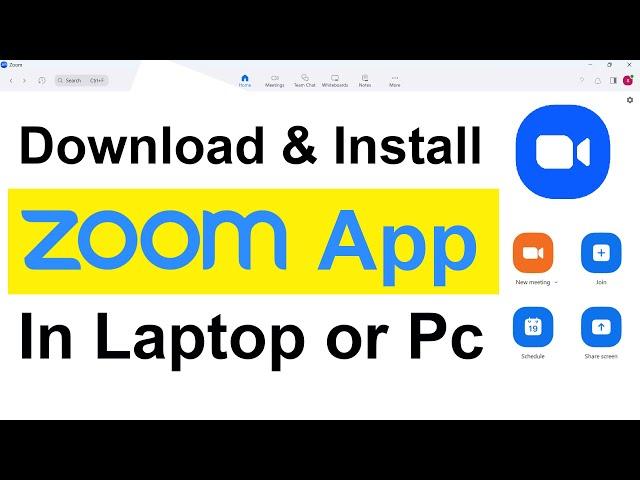 How to Download and Install Zoom App on Computer or Laptop | Zoom App Kaise Download & Install Kare