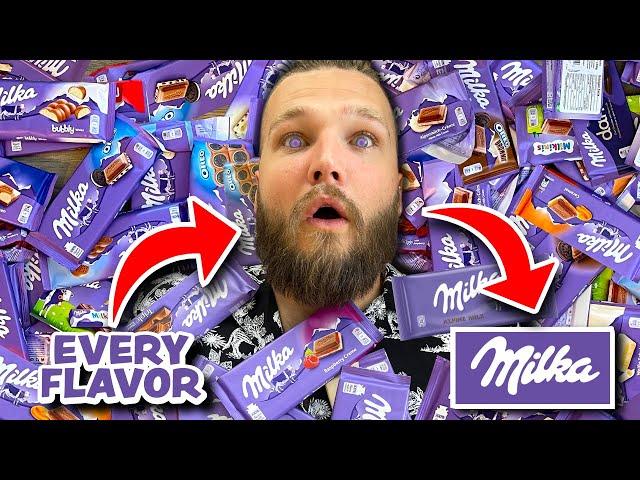 AMERICANS TRY EVERY MILKA CHOCOLATE!