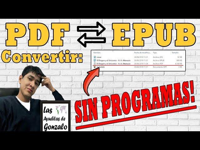 Convertir archivos EPUB a PDF [ Sin usar Programas ] Fácil y Rápido 2024