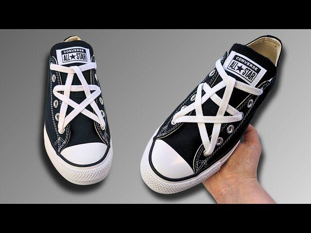 STAR LACING SHOES TUTORIAL - How To Star Lace Converse (Best Way!)