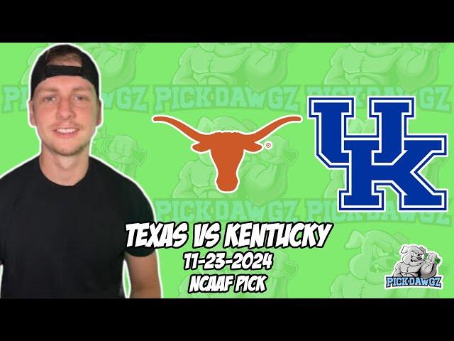 Kentucky vs Texas 11/23/24 College Football Picks & Predictions | Week 13 NCAAF