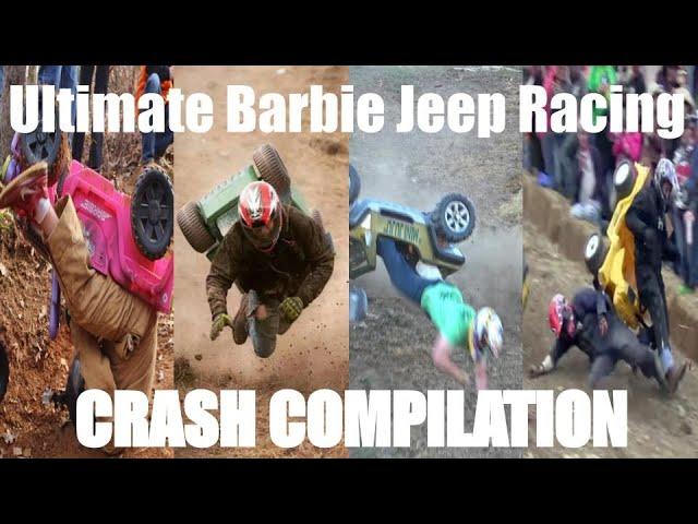 The ULTIMATE Barbie Jeep Racing Crash Compilation ( Over 150 crashes and highlights!)