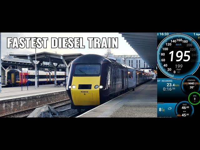 World's Fastest DIESEL TRAIN | A Short Journey on the Class 43 HST (InterCity 125) | Cross Country