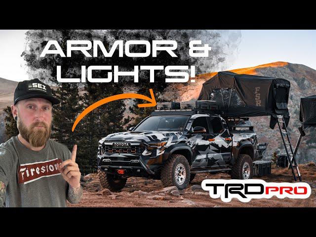 2024 TRD Pro Tacoma Build | C4 Armor & Lighting