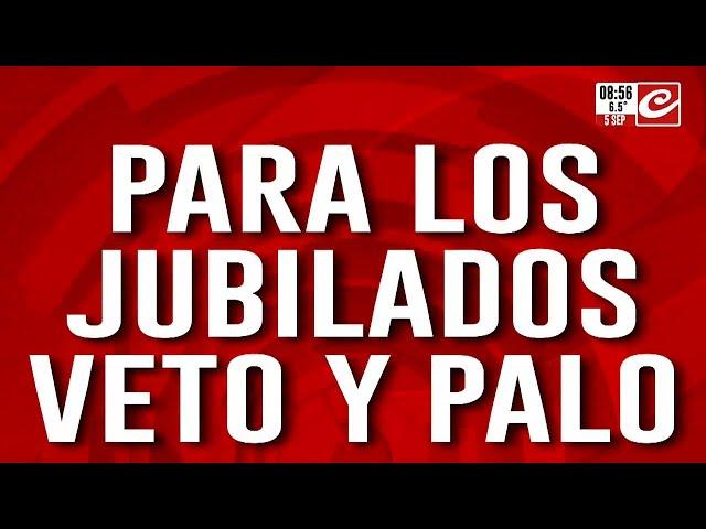 El drama de los jubilados: plata no hay, hay veto, gases y palos para todos