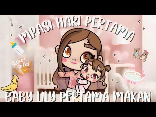 MPASI HARI PERTAMA BABY LILY MAKAN PERTAMA KALI  #eating #baby #babygirl #minivlog #trending