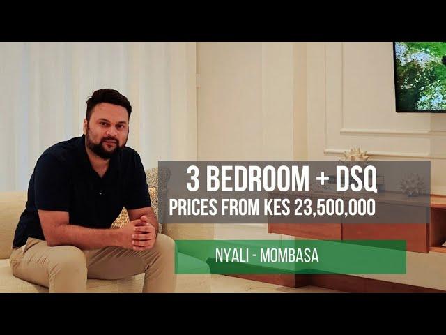 INSIDE ELEGANT 3-BEDROOM APARTMENT IN NYALI, MOMBASA - KENYA #apartmenttour #realestatekenya