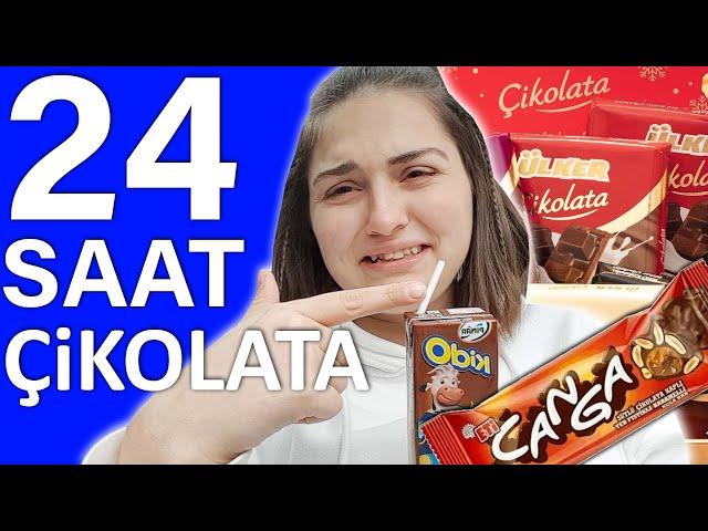 24 SAAT BOYUNCA SADECE ÇİKOLATA YEDİM !! Bim ve A101  Çikolataları ( ÇOK KİLO ALDIM )