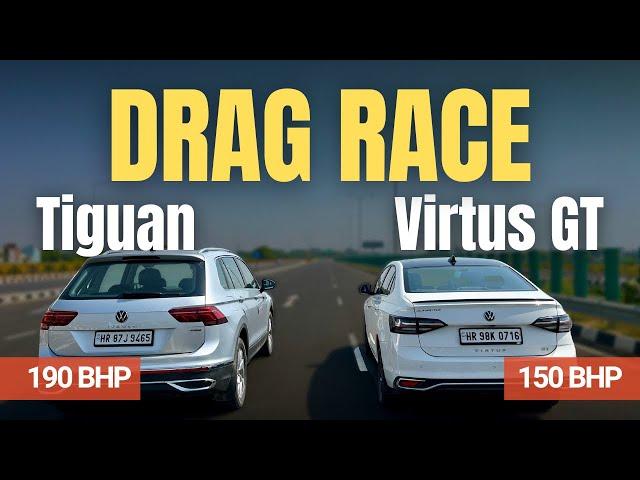 TIGUAN VS VIRTUS GT : DRAG RACE