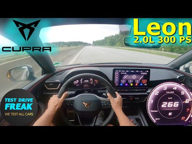 2023 Cupra Leon 2.0 TSI 300 PS TOP SPEED AUTOBAHN DRIVE POV