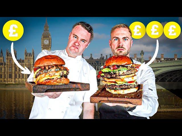 £10 vs £100 Burger CHEF CHALLENGE ACROSS LONDON