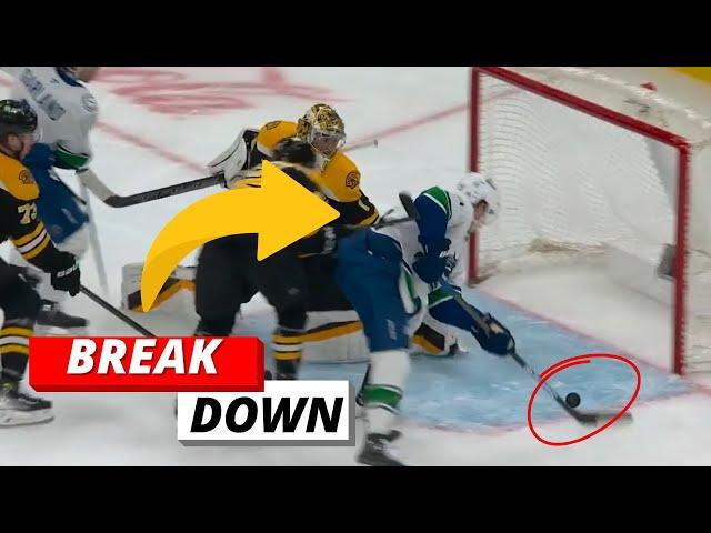 KEVIN LANKINEN AND CANUCKS SHUT OUT BRUINS 2-0: A GOAL BREAK DOWN