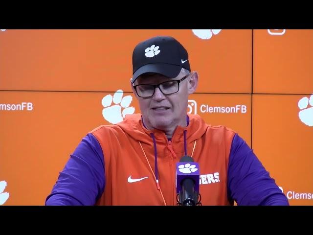 Tom Allen updates latest on his new Clemson defense, pt. 1