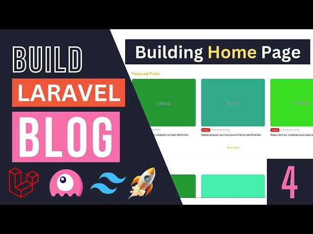 Home Page | Build Blog with Laravel, Livewire & Filament #4